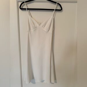 Amanda Uprichard White Slip Dress